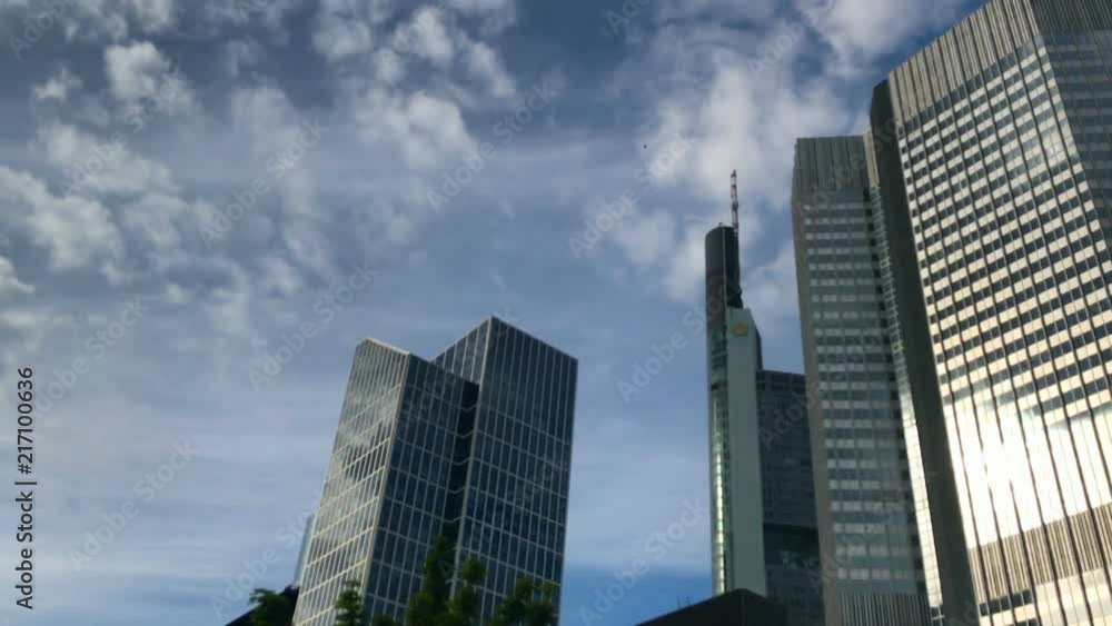 Famous European central bank in Frankfurt, Germany, ECB Famous European central bank in Frankfurt, Germany, ECB
