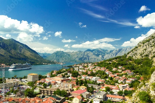 Beautiful Kotor Bay landscape, Montenegro