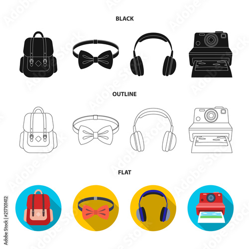Hipster, fashion, style, subculture .Hipster style set collection icons in cartoon style vector symbol stock illustration web.