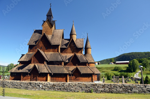 Heddal Stave Church, Norways largest stave church, Notodden municipality, Norway 