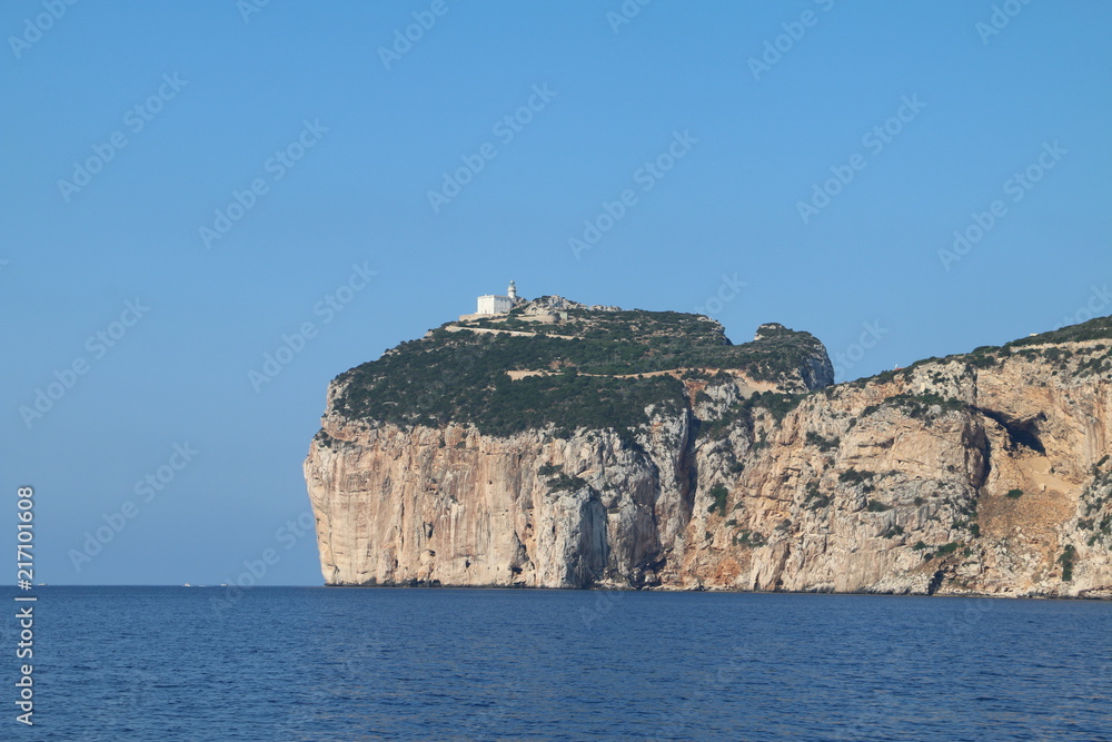 Une falaise en Sardaigne