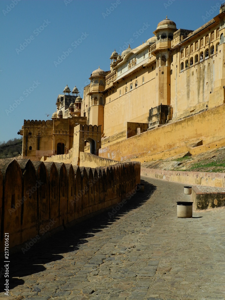 Aufgang zum Amber Fort in Jaipur (Indien)