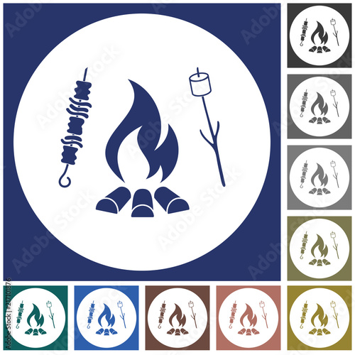 Grilled zephyr and  kebab icon