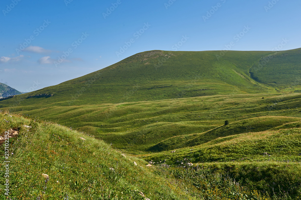 The Caucasus mountains in Russia