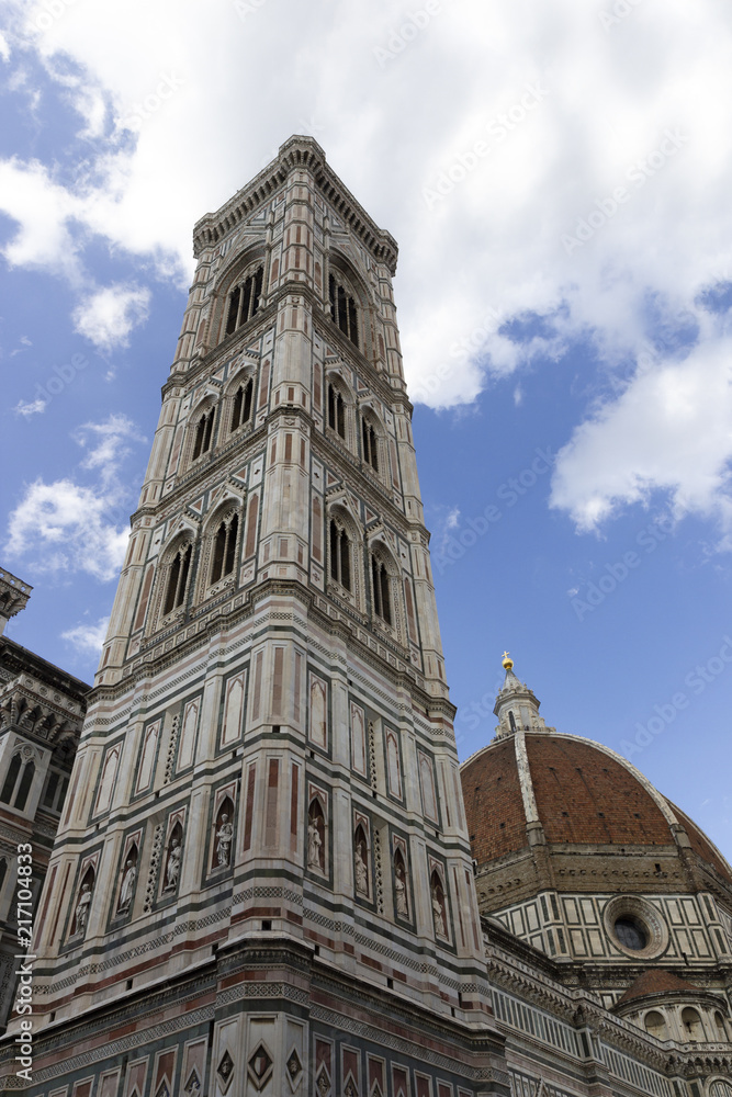 Giotto's Bell Tower in cathedral of Santa Maria del Fiore in Florence