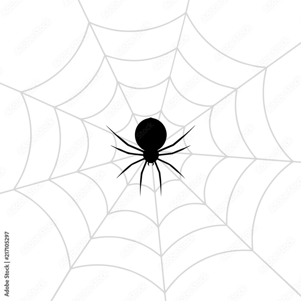 Obraz premium Spider web stock vector illustration