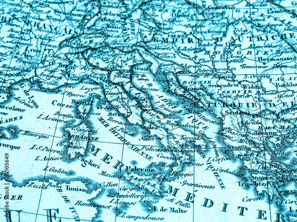 古地図　イタリア
