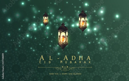 Eid Al Adha background design photo