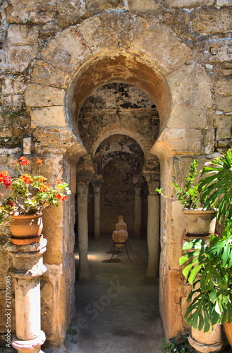 Arab baths in Palma de Mallorca, Spain