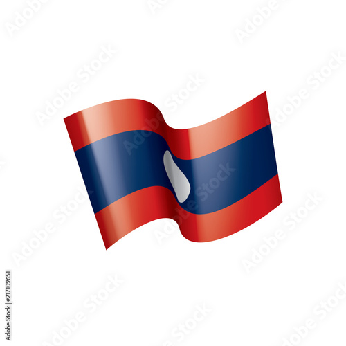 Free Download Laos flag, vector illustration on a white background - GFXLoad