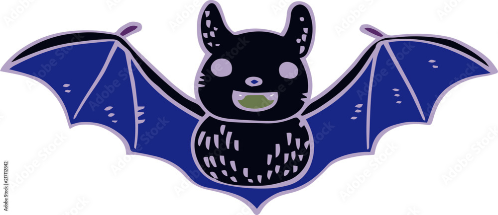 Fototapeta premium Halloween Illustration of Bat