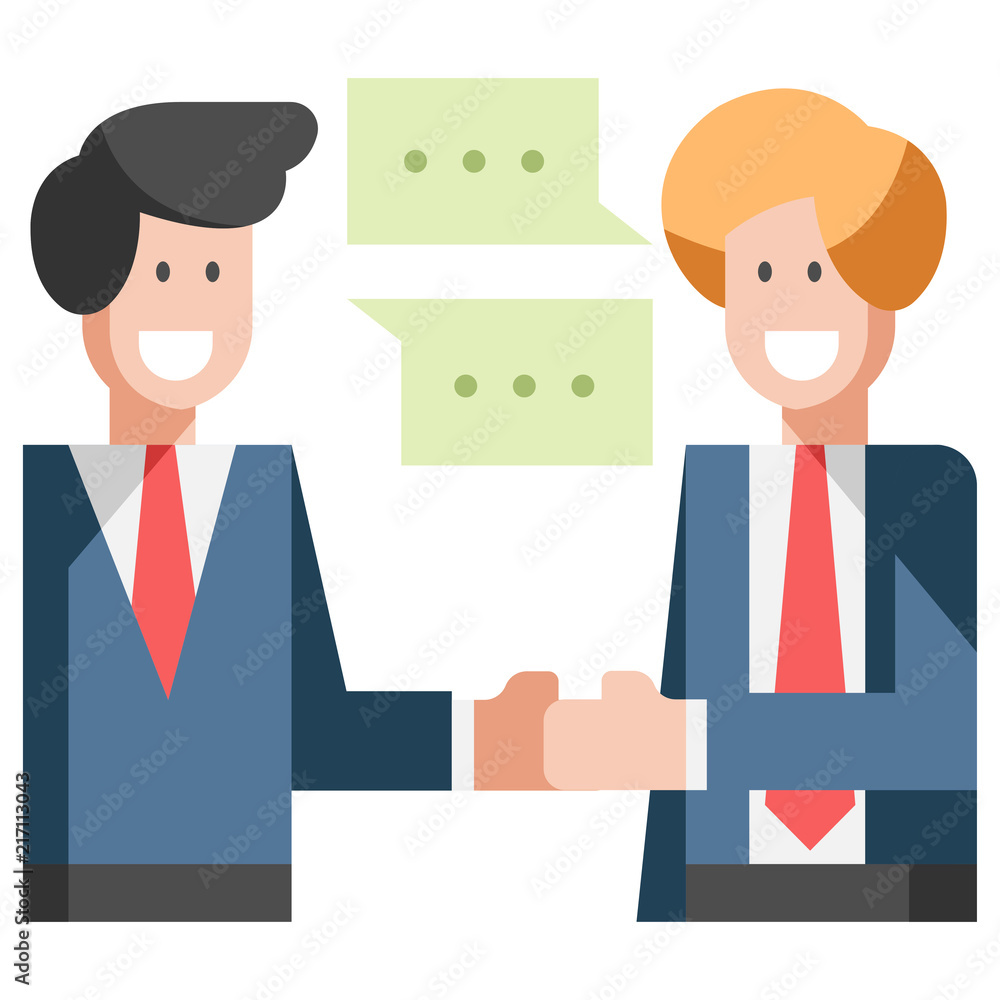 Deal Flat illustration Deal Flat illustration