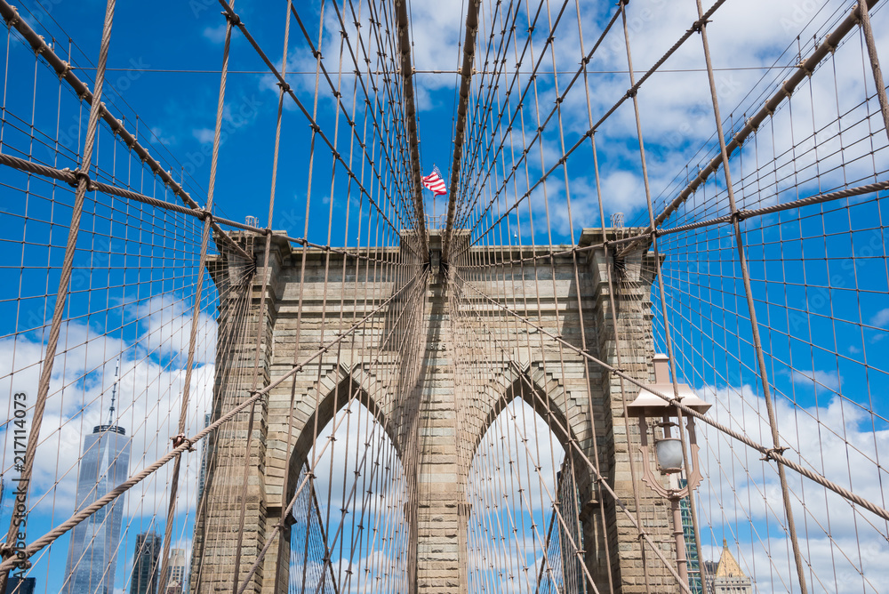 Fototapeta premium Brooklyn bridge in New York city