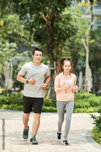 Jogging couple