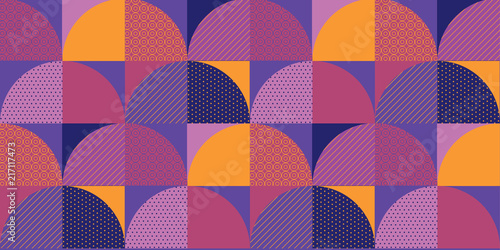 Decorative colorful geometric seamless pattern.