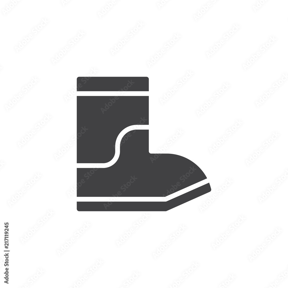 Rain boots vector icon. filled flat sign for mobile concept and web design. simple solid icon. Symbol, logo illustration. Pixel perfect vector graphics Rain boots vector icon. filled flat sign for mobile concept and web design. simple solid icon. Symbol, logo illustration. Pixel perfect vector graphics