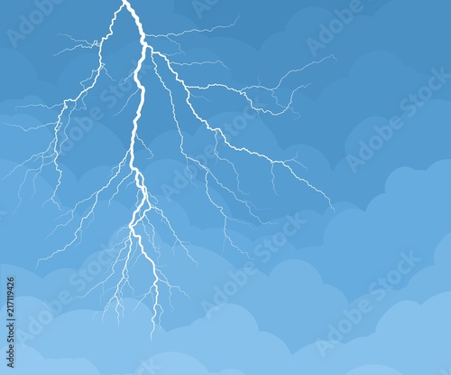 Sky with lightning.