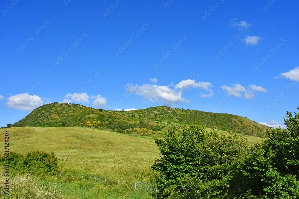 Italy, Puglia region, typical hilly landscape in spring