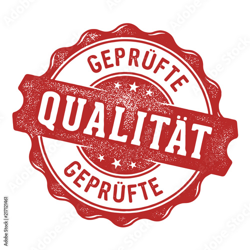 Geprüfte Qualität Stempel