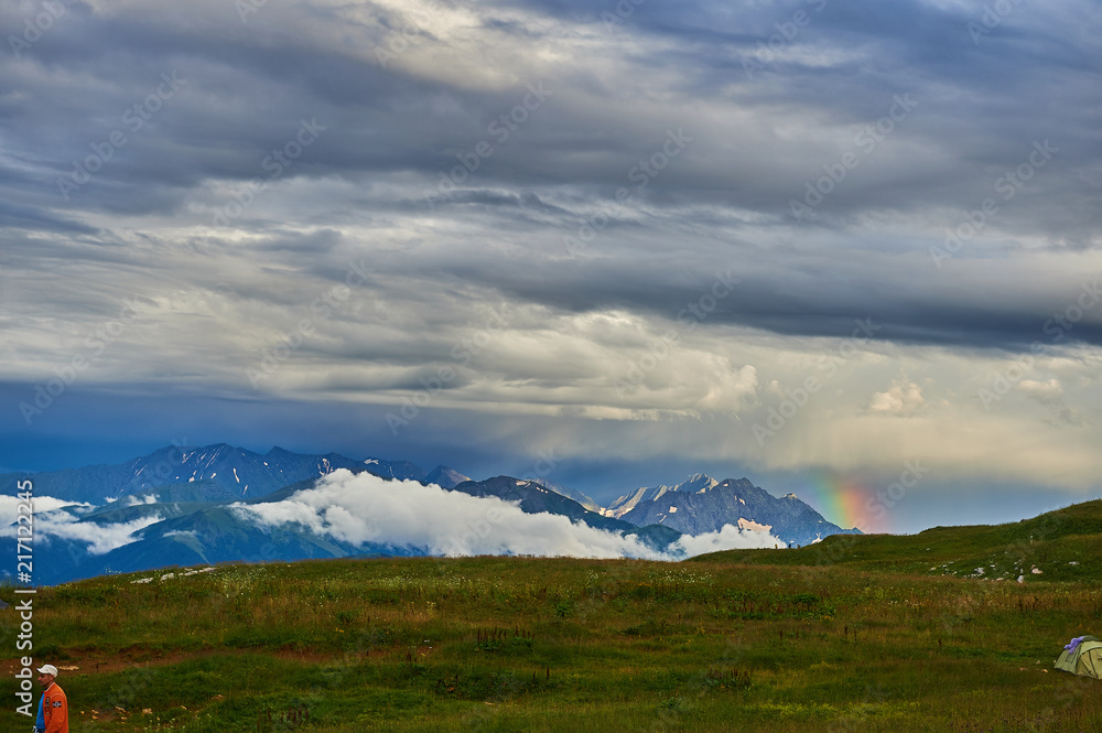 Fototapeta premium The Caucasus mountains in Russia