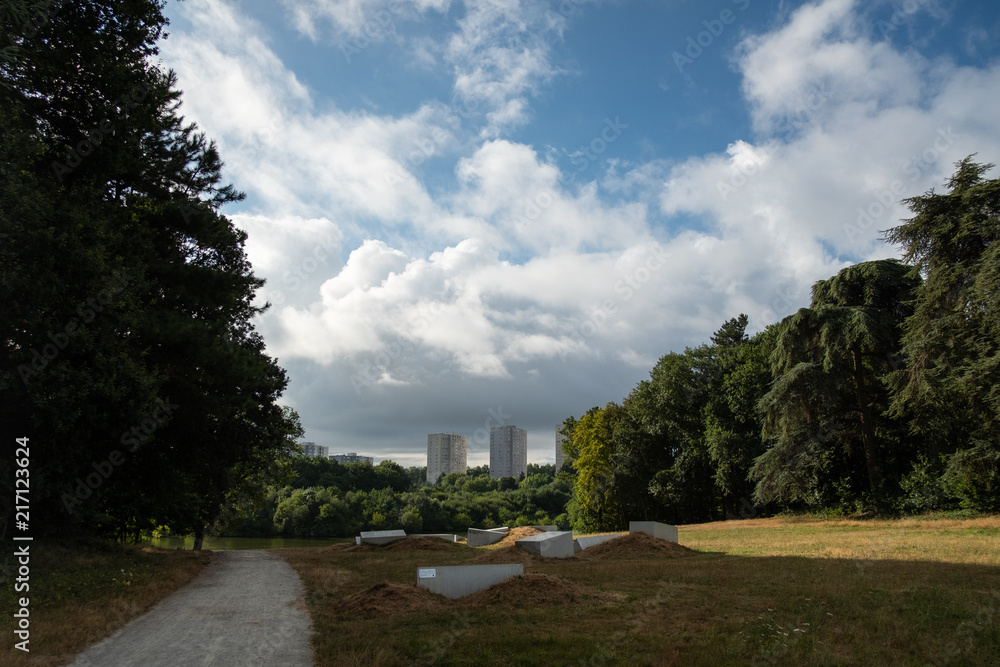Fototapeta premium Nantes, Jonelière, Erdre