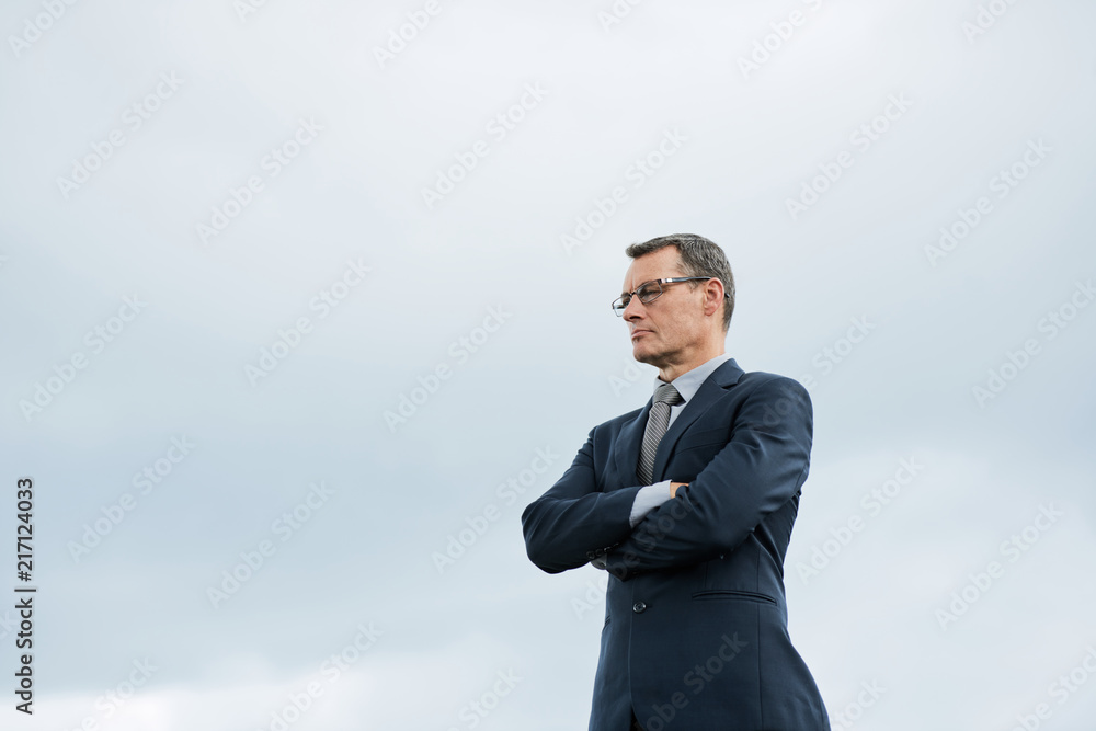 Confident ambitious businessman Confident ambitious businessman