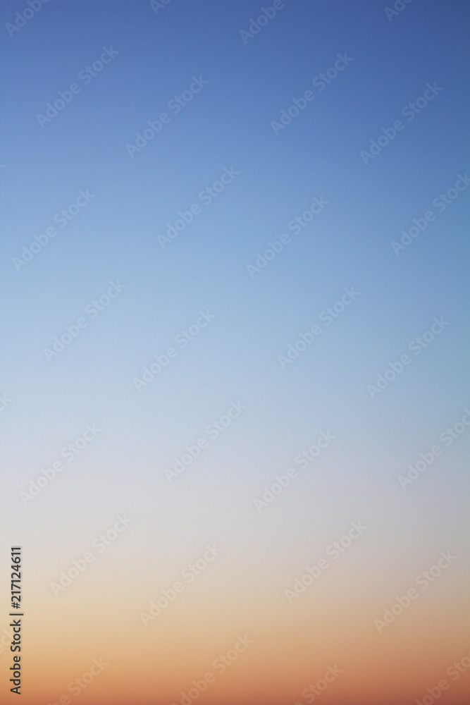 Sky gradient from blue to red Sky gradient from blue to red