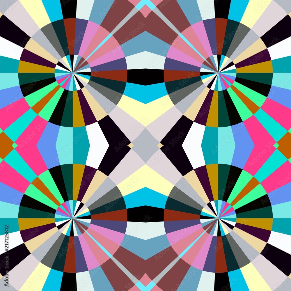 Abstract seamless geometric patterns. Kaleidoscope seamless. Geometric pattern background