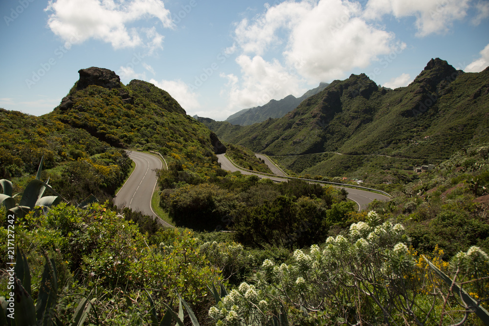 Open road in Tenerife