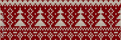 Knitted seamless color Christmas pattern