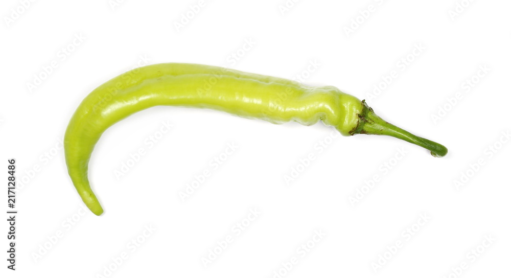 Spicy paprika, pepper isolated on white background, top view Spicy paprika, pepper isolated on white background, top view