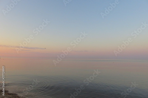 pastel sunset without filters
