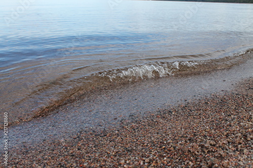 waves and sand