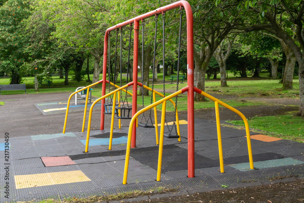 Children's Swings in a Scottish Park