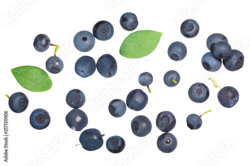 Foraged bilberries and blueberries, top, paths © maxsol7
