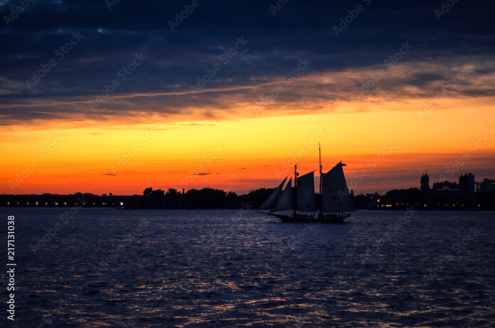 Sailing at Dusk Sailing at Dusk