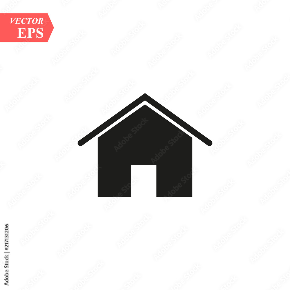 Home vector icon. House icon. Estate icon. Minimalist style. Home vector icon. House icon. Estate icon. Minimalist style.