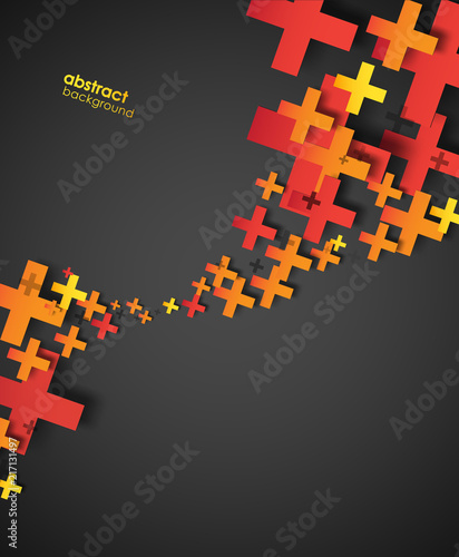 Abstract background created with plus sign.