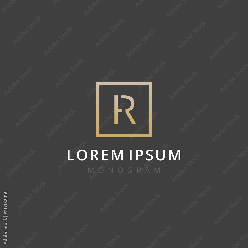HR. Monogram of Two letters H & R. Luxury, simple, minimal and elegant HR logo design. Vector illustration template. HR. Monogram of Two letters H & R. Luxury, simple, minimal and elegant HR logo design. Vector illustration template.