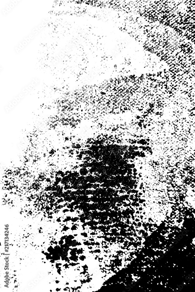 Obraz premium Black and white hand painted background texture with grunge brush strokes