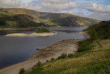 Low Water level at Haweswater reservoir reveals the remains of the village of Mardlae Green in summer 2018