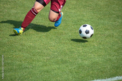 女子サッカー試合風景 © mtaira