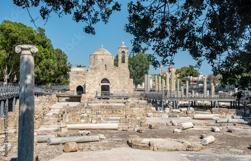 Orthodox Christian Church of Ayia Kyriaki at Paphos town in Cyprus