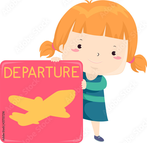 Kid Girl Airport Departure ...