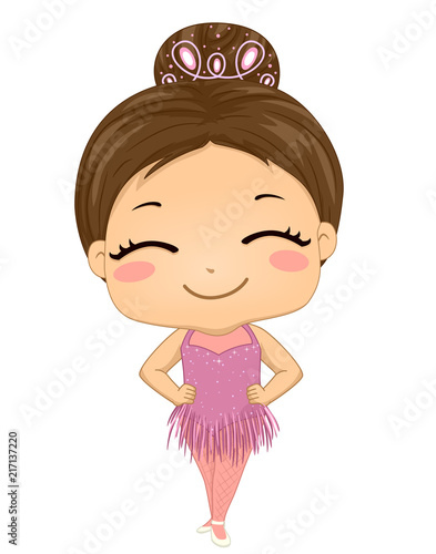 Kid Girl Ballroom Dancer Il...