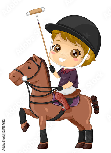 Kid Boy Polo Illustration