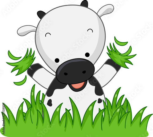 Cow Grass Herbivore Illustr...