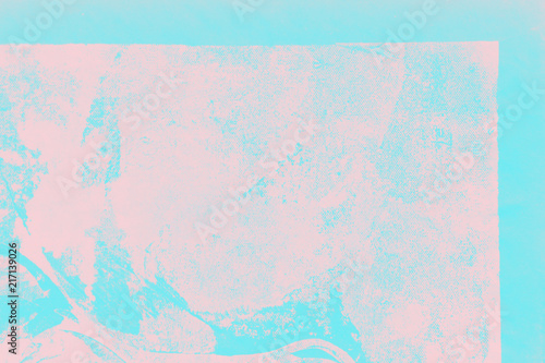 blue and pink hand painted brush grunge background texture
