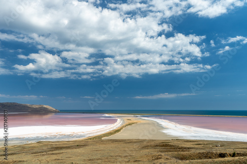 Koyash lake in Crimea photo