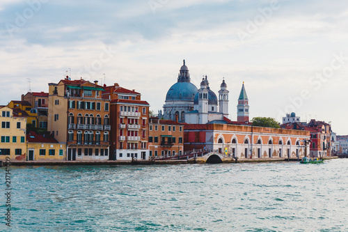 Venice, Italy - May 24, 2018: Beautiful architecture of a unique Venice. Postcard with a view of the city. © Liaisan